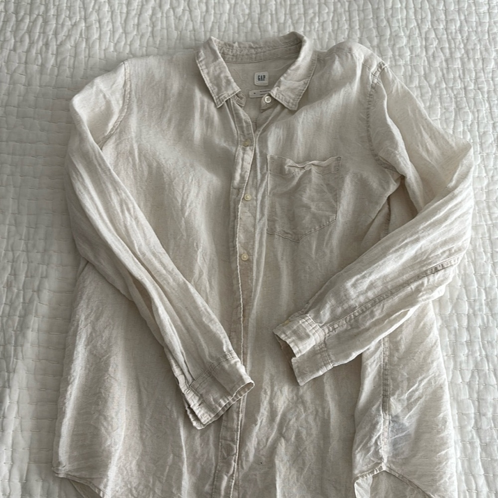 Gap Linen Boyfriend Shirt